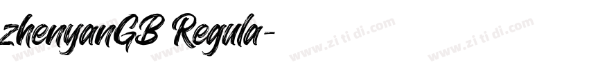zhenyanGB Regula字体转换